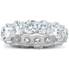 POMPEII3 6 CT EX3 LAB GROWN DIAMOND ETERNITY WEDDING RING 14K WHITE GOLD