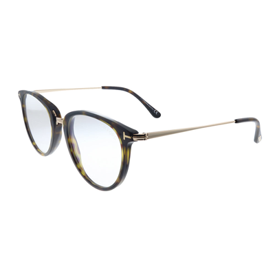 Tom Ford Soft Ft 5640-b 052 51mm Womens Round Eyeglasses 51mm In Gold