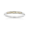 VIR JEWELS 1/10 CTTW CHAMPAGNE DIAMOND RING WEDDING BAND .925 STERLING SILVER PRONG SET