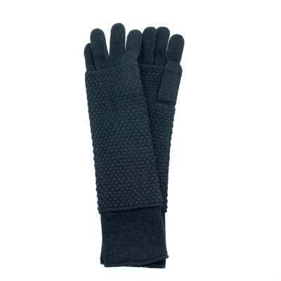 Portolano Two In One Gloves And Armwarmer In Black