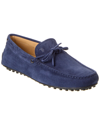 Tod's Gommino Loafers With Laces In Blue