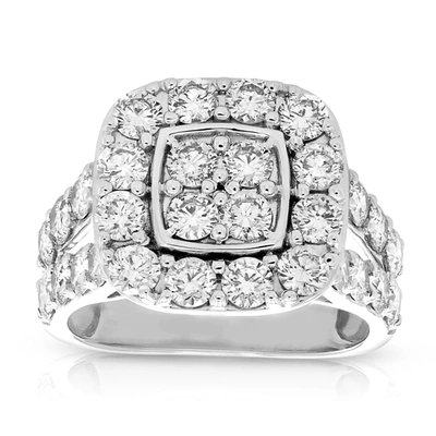 Vir Jewels 3 Cttw Diamond Engagement Ring Cushion Square 14k White Gold Bridal Wedding
