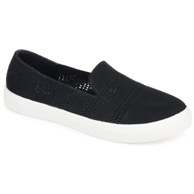 Journee Collection Collection Women's Tru Comfort Foam Meika Knit Sneaker In Black