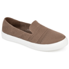 Journee Collection Collection Women's Tru Comfort Foam Meika Knit Sneaker In Brown