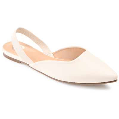 Journee Collection Collection Women's Mallorca Flat In White