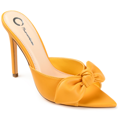 Journee Collection Zelah Pump In Orange