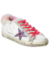 Golden Goose White Leather Sneaker In Multi