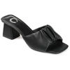 Journee Collection Women's Briarr Ruched Sandals In Black