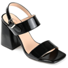 Journee Collection Adras Block Heel Sandal In Black