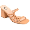 Journee Collection Emory Strappy Sandal In Beige
