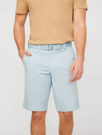 Guess Factory Abel Stretch Flat-front Shorts In Blue