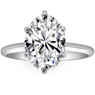 Pompeii3 Certified 2.25ct G/vs2 Round 6-prong Solitaire Diamond Engagement Ring Lab Grown In White