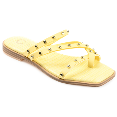 Journee Collection Collection Women's Tru Comfort Foam Fanny Sandal In Yellow