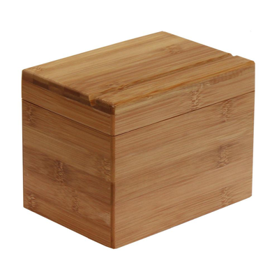 Oceanstar Bamboo Recipe Box With Divider In Multi