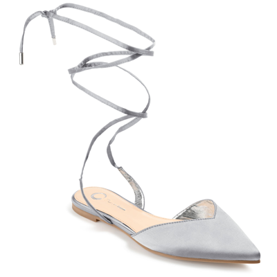 Journee Collection Collection Women's Tru Comfort Foam Theia Flat In Silver