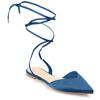 Journee Collection Collection Women's Tru Comfort Foam Theia Flat In Blue