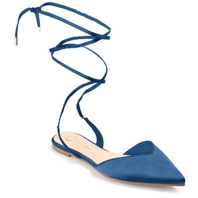 Journee Collection Collection Women's Tru Comfort Foam Theia Flat In Blue