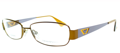 Emporio Armani Ea 9669 Utr Rectangle Eyeglasses In White