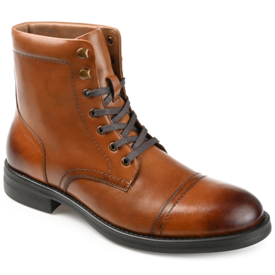 Thomas & Vine Men's Darko Cap Toe Ankle Boot Men's Shoes In Brown