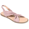 Journee Collection Collection Women's Tru Comfort Foam Deleece Sandal In Purple