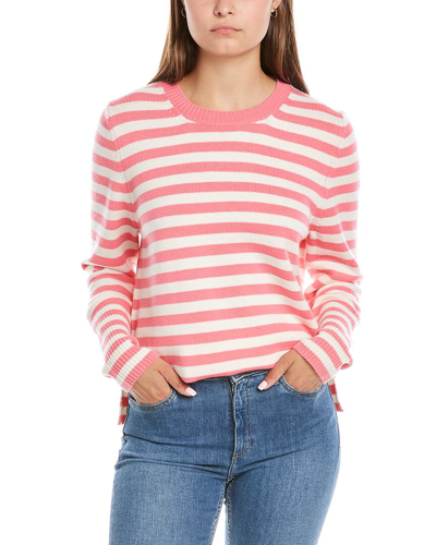 Chinti & Parker Striped Wool-cashmere Jumper In Pink