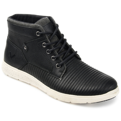 Territory Men's Magnus Casual Leather Sneaker Boots In Black