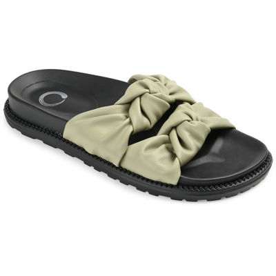 Journee Collection Collection Women's Melanie Sandal In Green