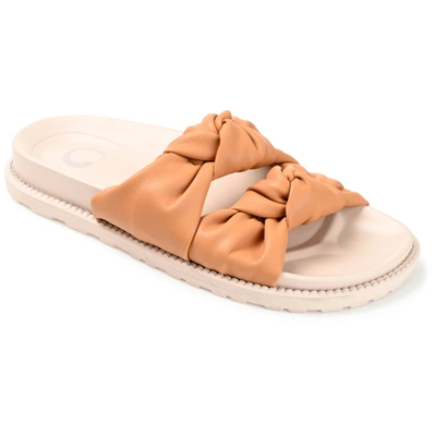 Journee Collection Collection Women's Melanie Sandal In Beige