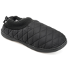 Vance Co. . Fargo Quilted Faux Fur Lined Slipper In Black