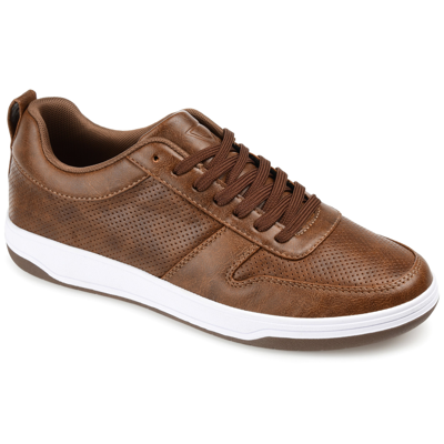 Vance Co. Ryden Casual Perforated Sneaker In Brown