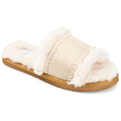 Journee Collection Collection Women's Tru Comfort Foam Mardie Slipper In Beige