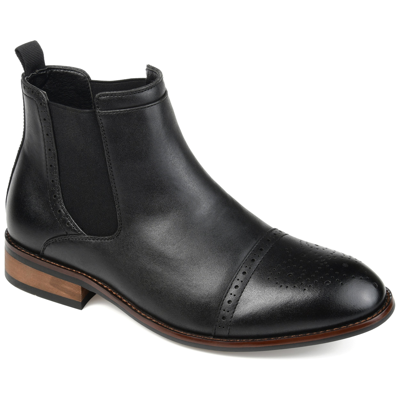 Vance Co. Garrett Cap Toe Chelsea Boot In Black