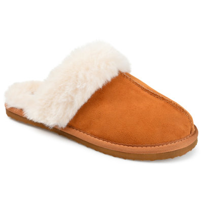 Journee Collection Women's Tru Comfort Foam Delanee Slipper In Brown