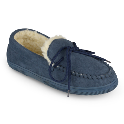 Vance Co. Vance Co Men's Moccasin Slipper In Blue