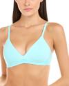 On Gossamer Ongossamer Sleek & Lace Wireless Free Lift Bra In Blue