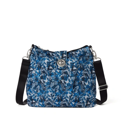 Baggallini Sorrento Rfid Hobo Bag In Blue