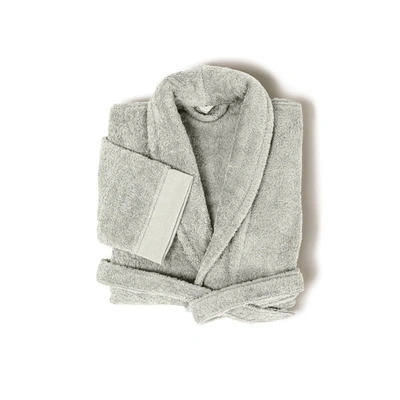 Frette Eternity Bathrobe In Grey