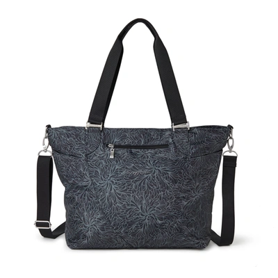 Baggallini Medium Carryall Tote In Dark Gray Camo Print - Polyester