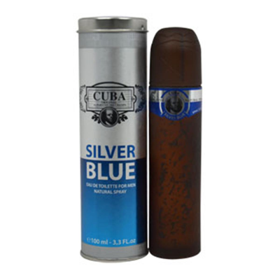 Cuba 3.3 oz  Silver Blue In Brown
