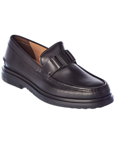 FERRAGAMO SALVATORE FERRAGAMO VARA ORNAMENT LEATHER LOAFER