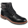 Vance Co. Reeves Vegan Leather Ankle Boot In Black