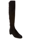 Stuart Weitzman Eloise 30 Suede Boots In Black