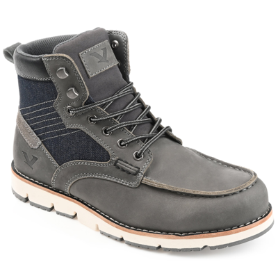 Territory Mack 2.0 Wide Width Cap Moc Toe Ankle Boot In Gray