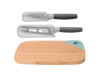 Berghoff Leo 3-piece Cutting Board And Knife Set In Pink