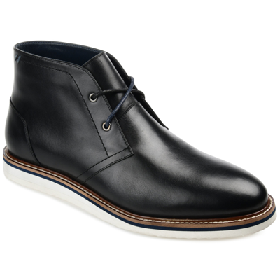 Thomas & Vine Keegan Plain Toe Chukka Boot In Black