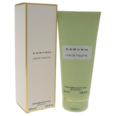 Carven W-sc-4445 6.66 oz Leau De Toilette Light Body Cream For Women In White