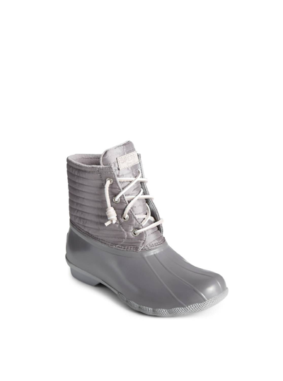 Sperry Saltwater Puff Nylon Boot In Grey