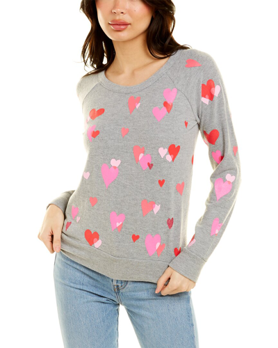 Chaser Bliss Knit Pullover In Grey