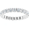Pompeii3 2 Cttw Diamond Eternity Ring U Prong 14k White Gold Wedding Band