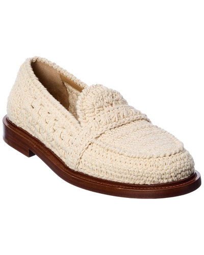 Chloé Kalya Crochet Loafer In White